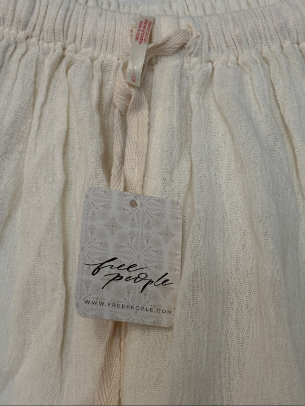 Free People Wide Leg Cotton Gauzy Cargo Harem Style Pants - Picture 10 of 15